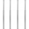 Teleskopické nohy ke stolu 4 ks nerezová ocel 710–1 100 mm Stříbrná 3051487