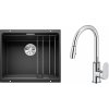 Súprava granitový drez Blanco Etagon 500-U 525887, kuchynská batéria Oltens Lista 35202100