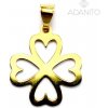 Adanito BRP0567G Zlatý prívesok štvorlístok