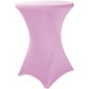 TENTino Elastický obrus na koktejlový bistro stôl 80 cm VIAC FARIEB Farba obrusu: SVETLORUŽOVÁ / PINK