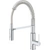 GROHE Get páková drezová batéria s flexibilným ramenom, so sprškou s prepínaním, výška výtoku 127 mm, chróm, 30361000