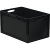Surplus Systems Eurobox s plnou stenou čierny 62 l 600 x 400 x 320 mm