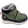 Zimné chlapčenské topánky pre deti zelené Wojtyłko 26092 zateplené na suchý zips, veľkosť 23