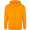 Just Hoods Pánska mikina na zips JH050 Orange Crush S