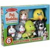 Melissa & Doug plyšové maňušky domáce zvieratká 6 kusov
