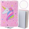 Zápisník Jednorožec s Třpytivými Prevracajúcimi sa Flitrami A5, 80 stránok