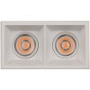 ACB E3984192BDT Zapustené svietidlo MOVE LED COB 2x12W, 2700K, 2320lm, CRI90, IP44/IP20,, Dim.Triac, biela