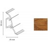 Döllken Profiles Lišta SLK 50 2148 orech authentic 50 x 25 x 2500 mm