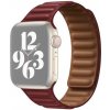 AppleKing remienok kožený ťah pre Apple Watch 42mm / 41mm / 40mm / 38mm - vínový - možnosť vrátiť tovar ZADARMO do 30tich dní