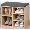 KESPER Stojan na topánky so sedadlom 51,5 x 48 x 29,5 cm, dekor dub KESPER 15925