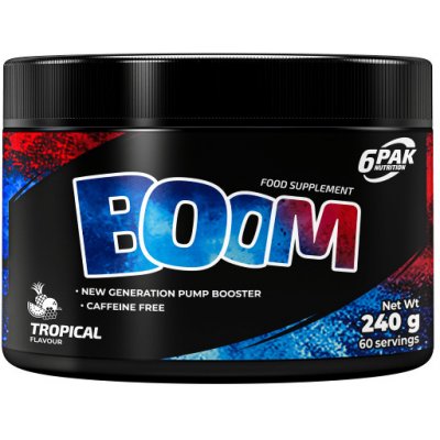 6PAK Boom Tropical Pre-Workout 240 g