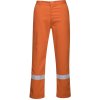 PORTWEST BIZWELD IONA BZ14 / Nehorľavé reflexné nohavice - oranžová S