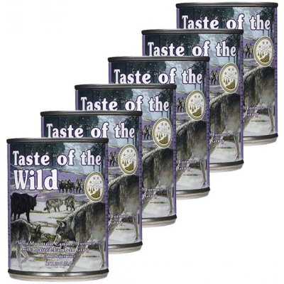 TASTE OF THE WILD Sierra Mountain Canine - konzerva, 6 x 390g