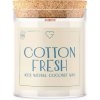 Goodie Svíčka s dřevěným praskajícím knotem - Cotton Fresh 160 g