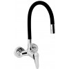 Novaservis Drezová batéria s elastickým ramenom 100mm, čierna-chróm 94484,0C