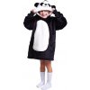 Noxxiez Hrejivá televízna mikinová deka s kapucňou Panda