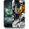 Picasee silikónový prehľadný obal pre Nokia 7.2 - Black Gold 2