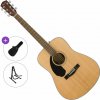 Fender CD-60S WN LH Standard SET Natural Akustická gitara