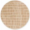 Kruhový kusový koberec Ted Baker Haringey 106388 Jute White Ø 160 cm