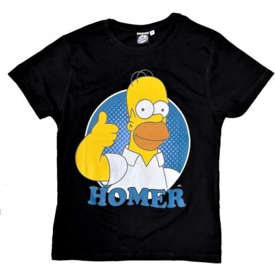 The Simpsons (Simpsonovci) Homer tričko čierne pánske - SKLADOM