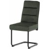Autronic DCL-P3107 GRN2 Stoličky jedálenské, taštičkové pružiny v sedadle, madlo na operadle, zelená látka, čierny kov