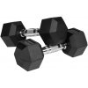 Rebel RBA-2325-07 Pogumované liatinové činky HEX 2 x 7 kg