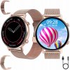 Inteligentné hodinky Active Band SMARTBAND ZDRAVIE ŠPORTOVÁ ČELENKA FIT BT zlatá