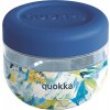 Quokka Bubble Plastová nádoba na jedlo blue Peonies 500 ml