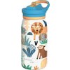 Quokka Kids Pop, Nerezová fľaša / termoska so slamkou Safari, 445ml, 40249
