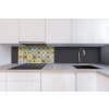 DIMEX | Dibond doska za kuchynskú linku | DBW-08040-164 Žlté kachličky| 80 x 40 cm + Dibond obkladová doska Dimex do kuchyne Žlté kachličkyv rozmere 80 x 40 cm