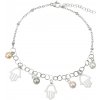 Linda's Jewelry Náramok na nohu Hamsa s perlami chirurgická oceľ INR155 +Darčeková krabička zdarma