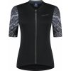Elegantný dámsky cyklistický dres Rogelli LIQUID s krátkym rukávom, čierno-sivý