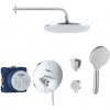 SANITINO - Sprchový set s batériou a telesom pod omietku Grohe, príslušenstvo kielle, chróm SANI21GKK014
