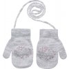 Be Snazzy Palcové rukavičky so šnúrkou Princess Sv. šedé