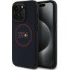 Red Bull PU Leather Red Ring MagSafe zadný kryt pre iPhone 15 Pro Navy