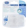 CHICCO Cumlík Physio Luxe celosilikónový 2-6m crystal 2 ks 73088.31