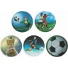 Sada ozdôb na batoh Ergobag Klettie Set - Soccer uni