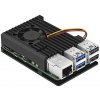 Chladiace puzdro Raspberry Pi 5, kovové s 1 ventilátorom