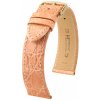 Kožený remienok Hirsch Genuine Croco L 18920822, oranžový, krokodíla koža, dĺžka L, Quick Release 19 mm