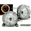 Tuning-tec PREDNÉ SVETLOMETY ANJELSKÉ OČI CHROME pasujú na VW GOLF 1 / GOLF 2