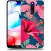 Picasee silikónový čierny obal pre Xiaomi Redmi 8 - Hibiscus