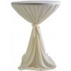 DENA Venice - obrus na koktejlový stôl ∅ 80 - 85 cm so stuhou, Krémová,135 gr/m² 111121