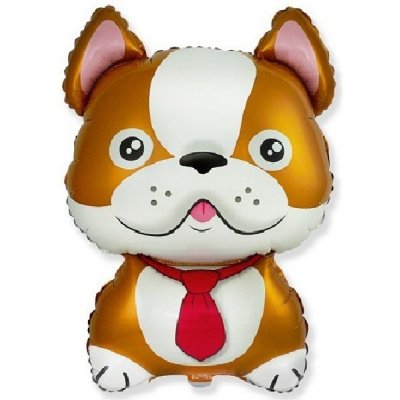 BP Fóliový balónik Bulldog hnedý