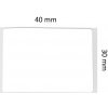 Niimbot štítky R 40 × 30mm 230 ks White pre B21