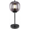 GLOBO 15345T BLACKY stolná lampa D185mm 1xE14 čierna, dymová