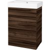 Dreja Skrinka pod umývadlo FLOOR SUZ3 60 - D06 Orech / D06 Orech