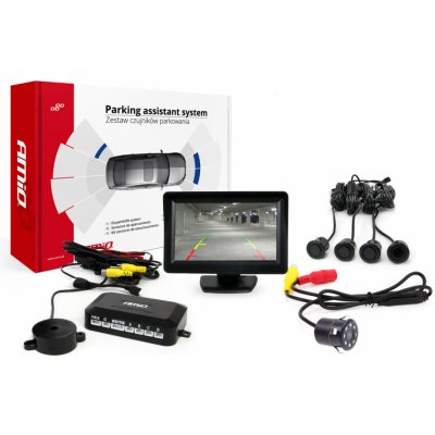AMiO Asistenty parkovania TFT01 4,3" s kamerou HD-307-IR 4-senzorové "GOLD"
