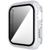 AppleKing puzdro osadené kamienky s tvrdeným sklom pre Apple Watch 38 mm - číre - možnosť vrátiť tovar ZADARMO do 30tich dní