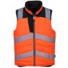 PORTWEST HI-VIS PW374 / Obojstranná reflexná vesta - HV oranžová/čierna XS