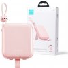 POWERBANK Joyroom Cutie Series JR-L008 10000mAh 22,5W PD QC S KÁBELMI 1x USB-A 1x USB-C ČERVENÁ